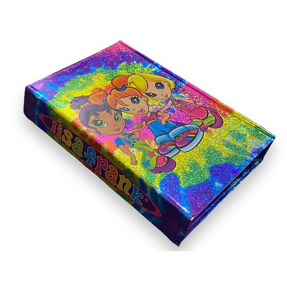Lisa Frank Fab Friends Tie Dye Tri-Fold Address Book Memo Pad Sticker Book - Picture 2 of 5